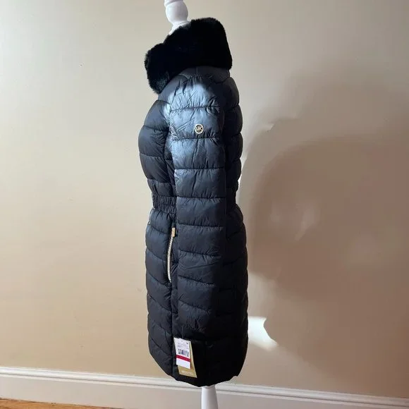Faux Fur Longline Puffer Jacket  MICHAEL Michael Kors - Picture 2 of 6